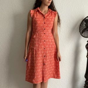 Orange summer dress